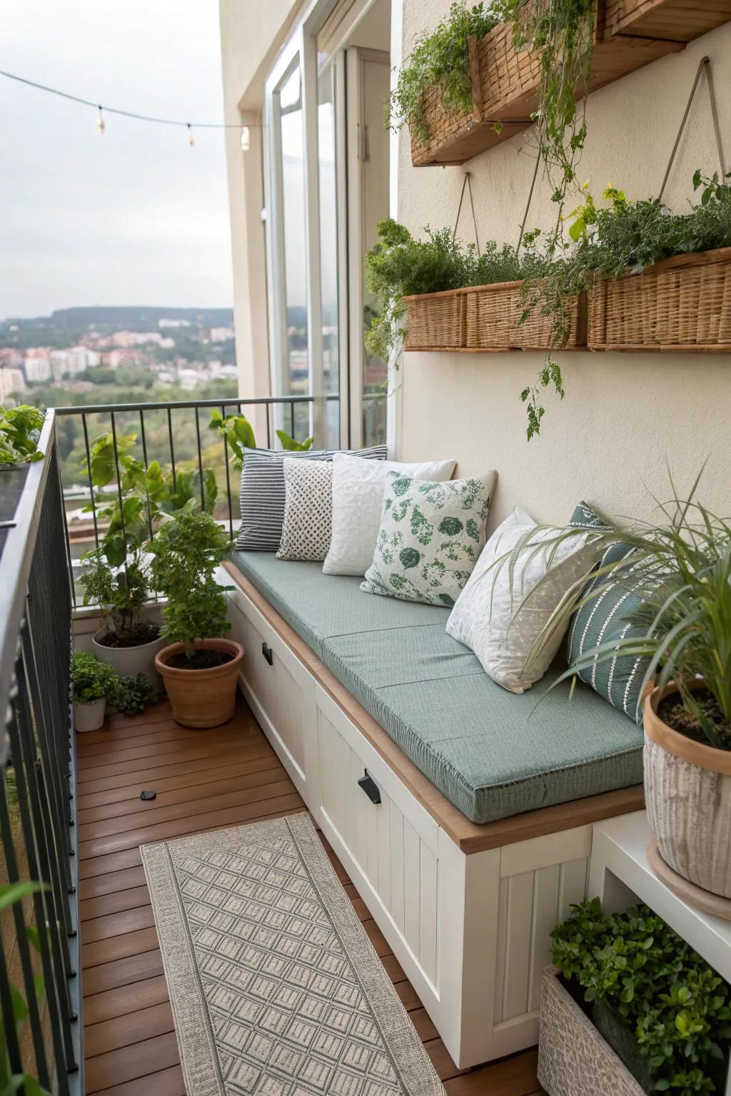 Multi-functional furniture optimizes utility without cluttering the area.