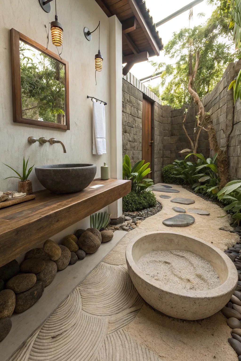 Zen components cultivate peace and concentration.