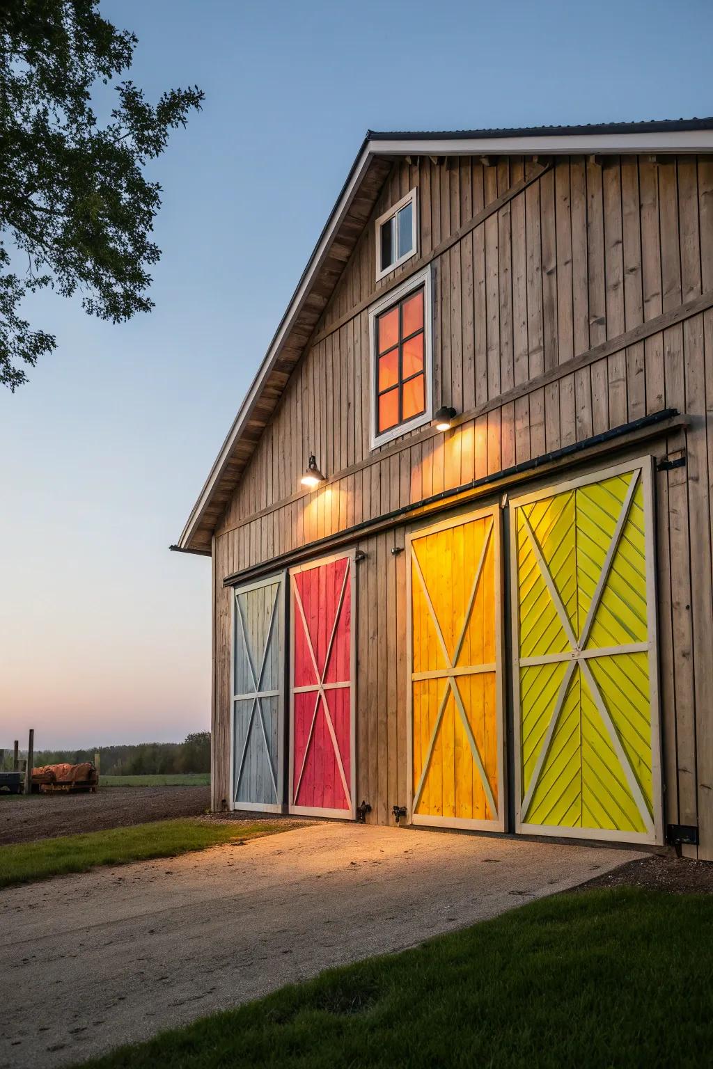 Unique barn portals add a distinctive touch to any barn.
