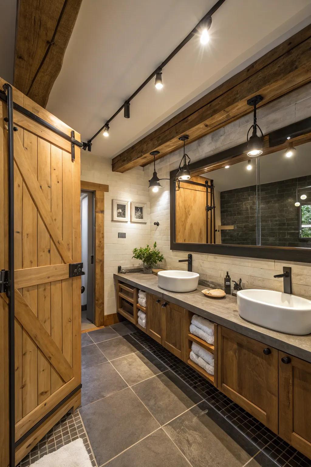 Timber embellishments introduce natural warmth to your bathroom.