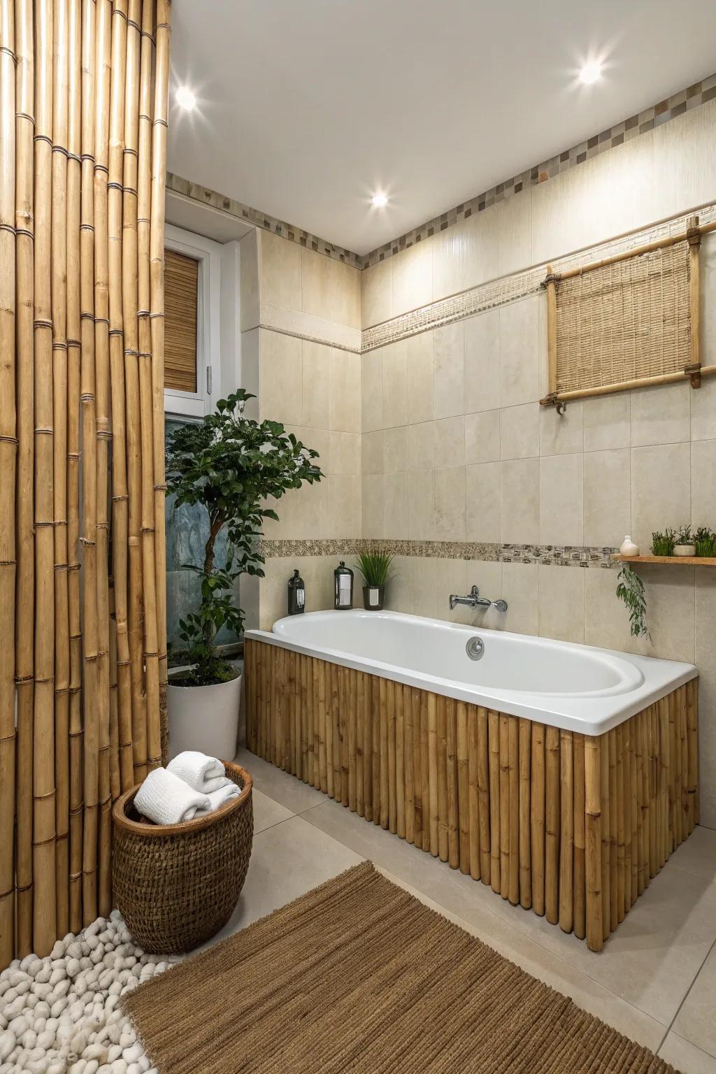 Select eco-friendly materials for a sustainable bathroom.