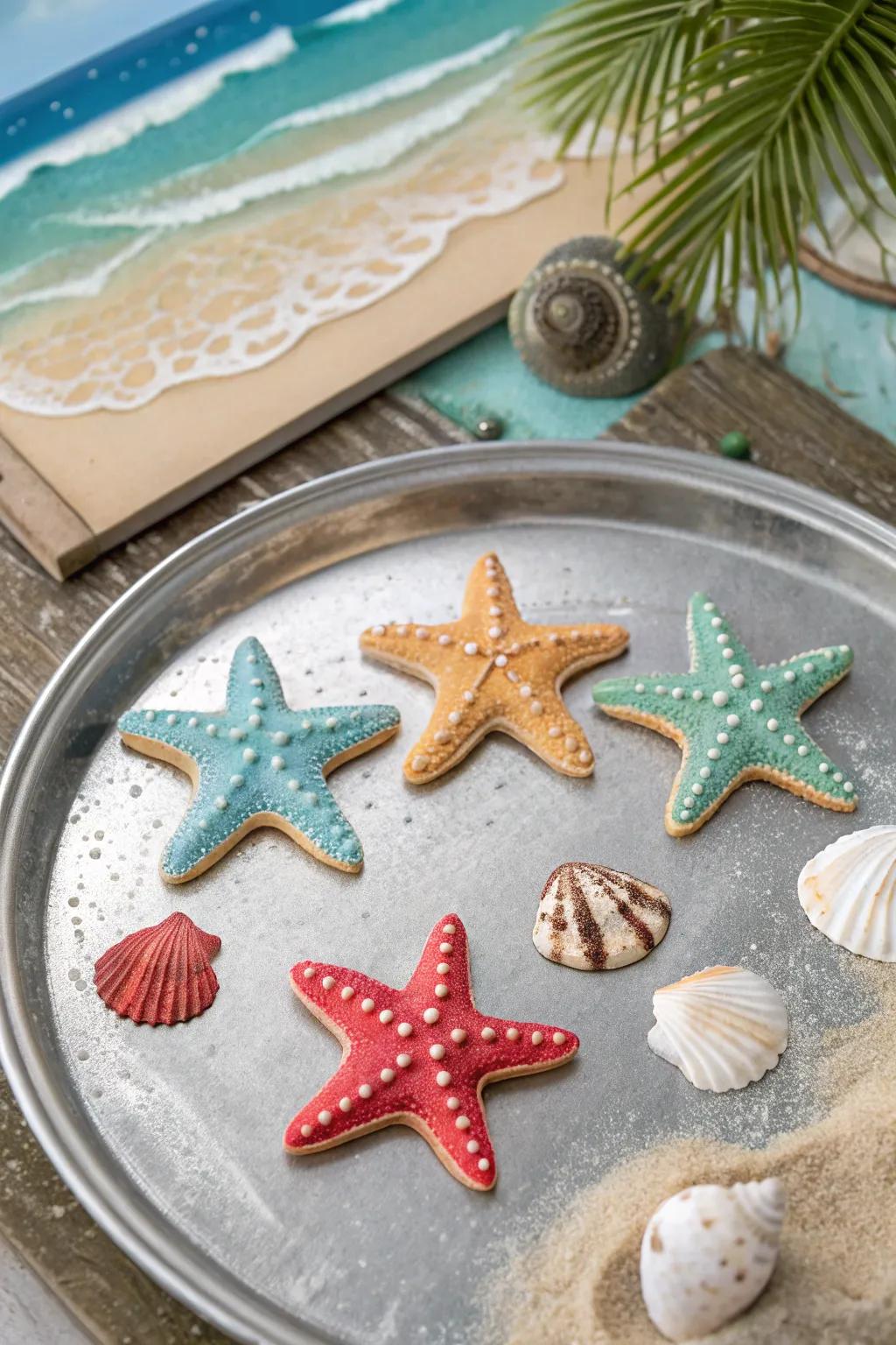 Marine star magnets offer a charming method to display memories.
