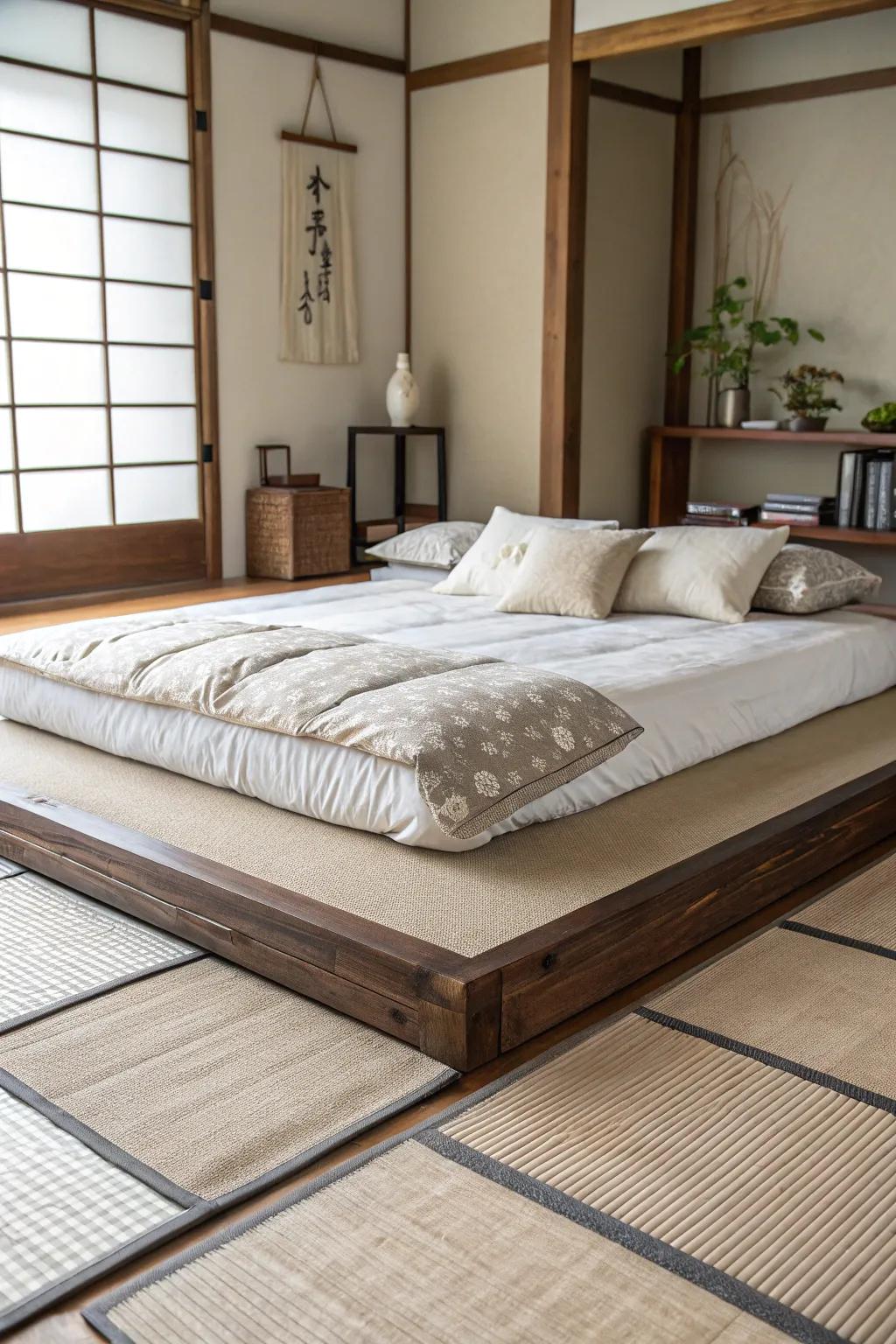 Elevate the floor bed.