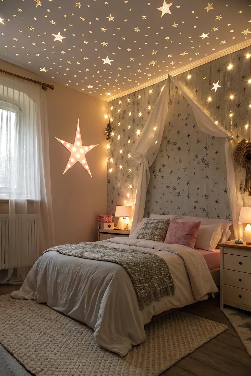 Heavenly designs bring nighttime magic indoors.