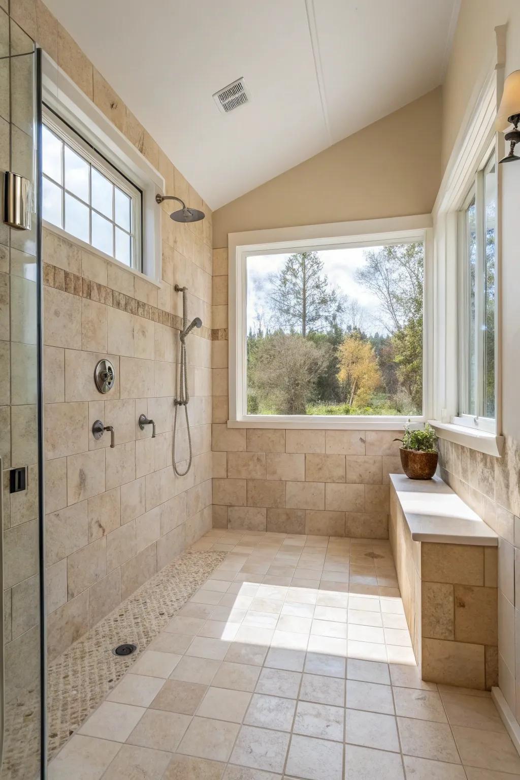 Light neutral squares amplify space and serenity.