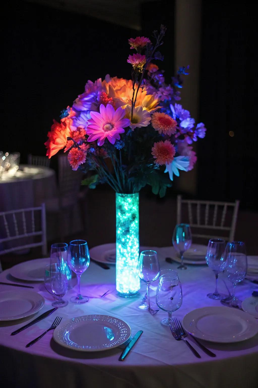 A shining table centerpiece delivers appeal and fascination to any table.