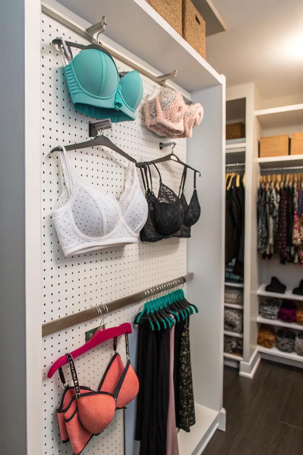 Get creative with a pegboard.