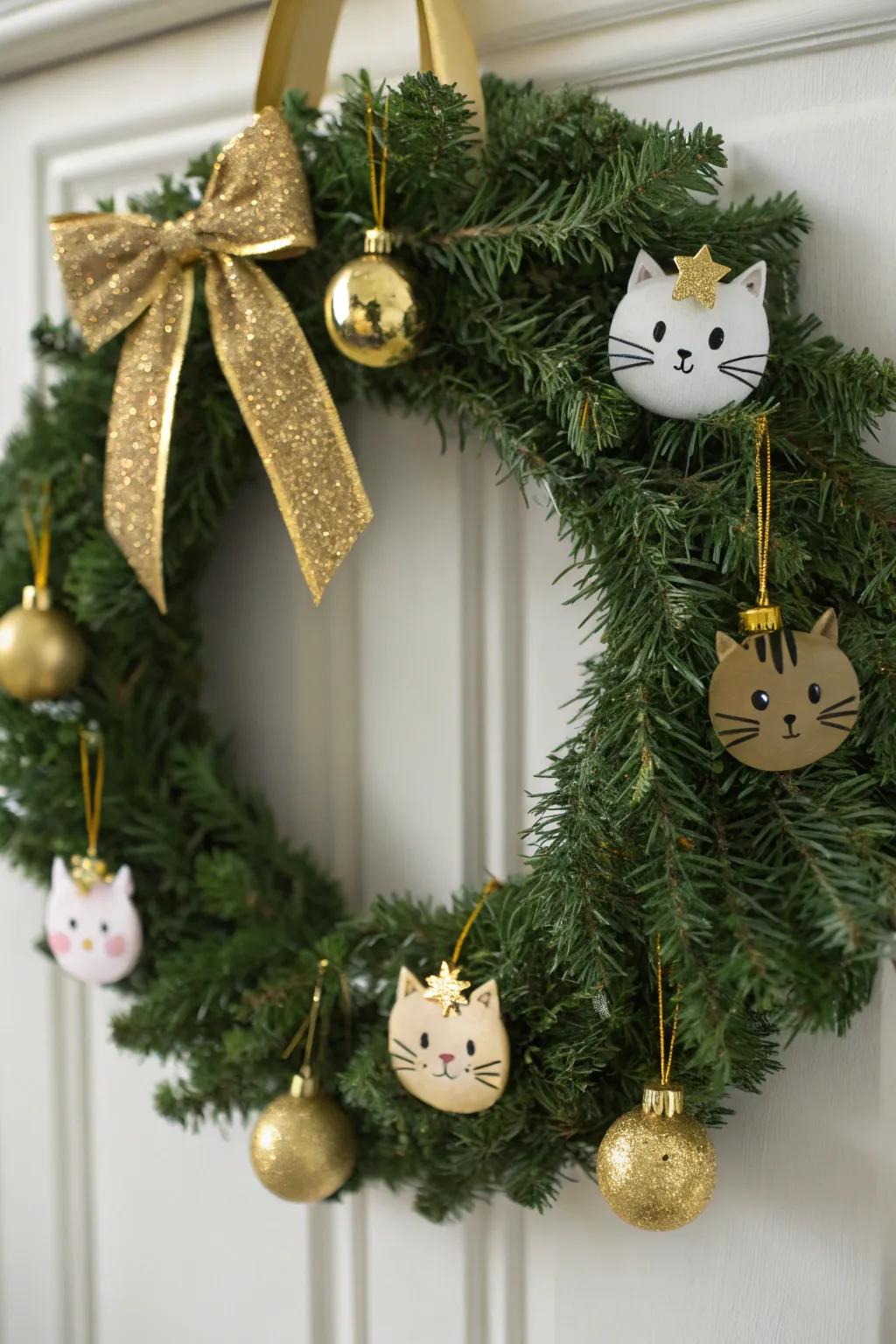 An audacious and gilded feline decorative loop for a nuance of luxury.