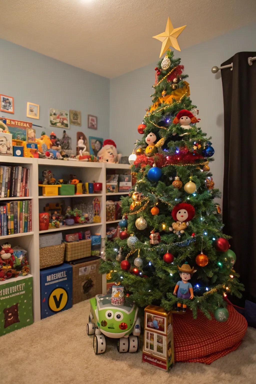 An Illustrious Animation-themed tree that brings animated joy to your holidays.