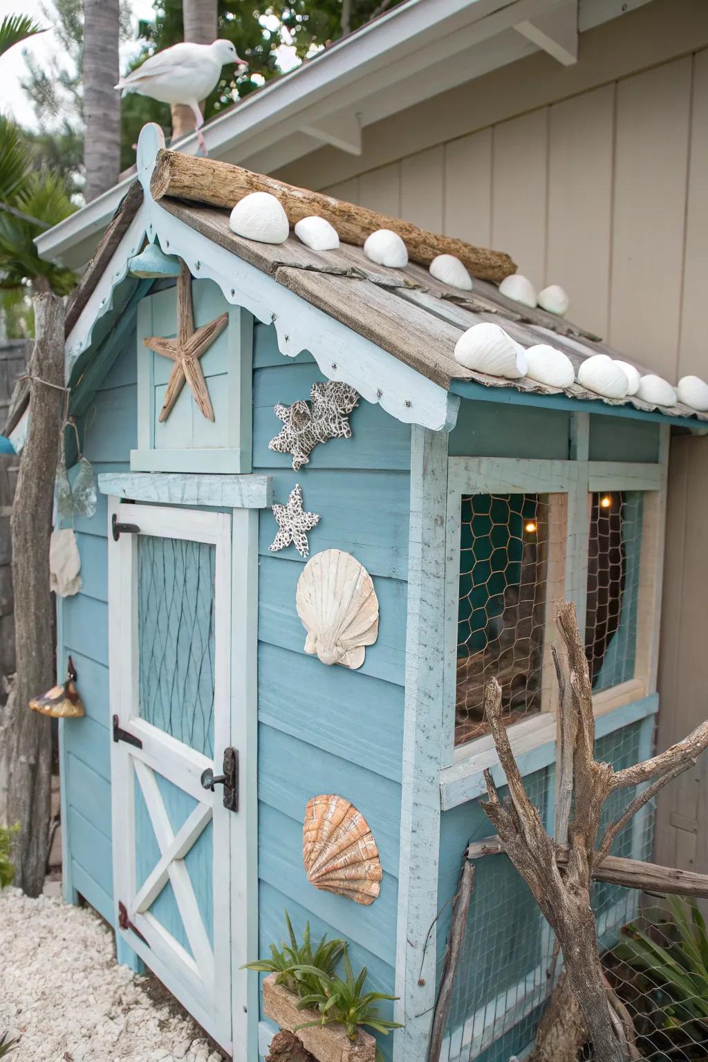 A themed conception endows your coop with a cohesive and distinctive appearance.