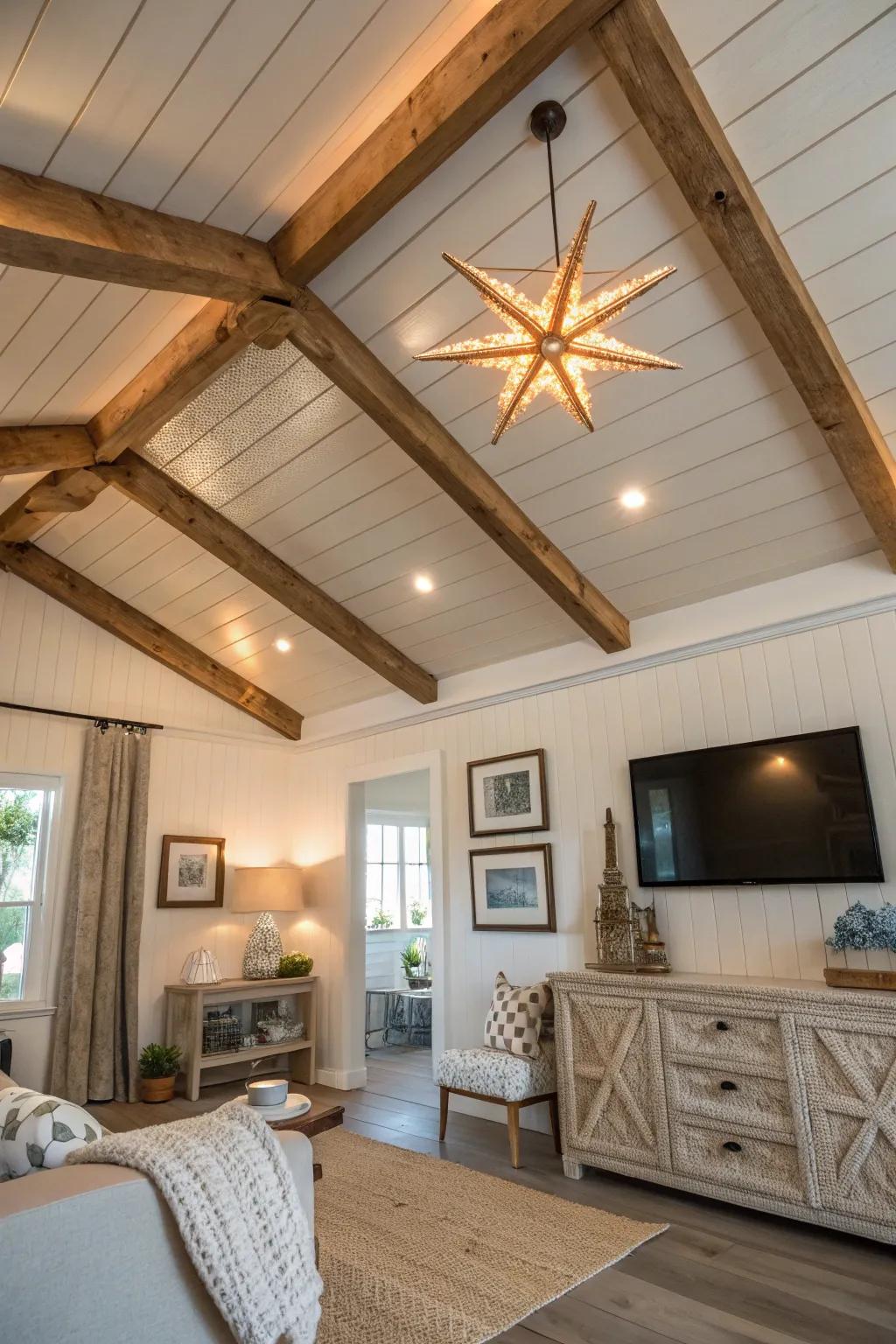 Overhead details inject dimension and interest into coastal spaces.