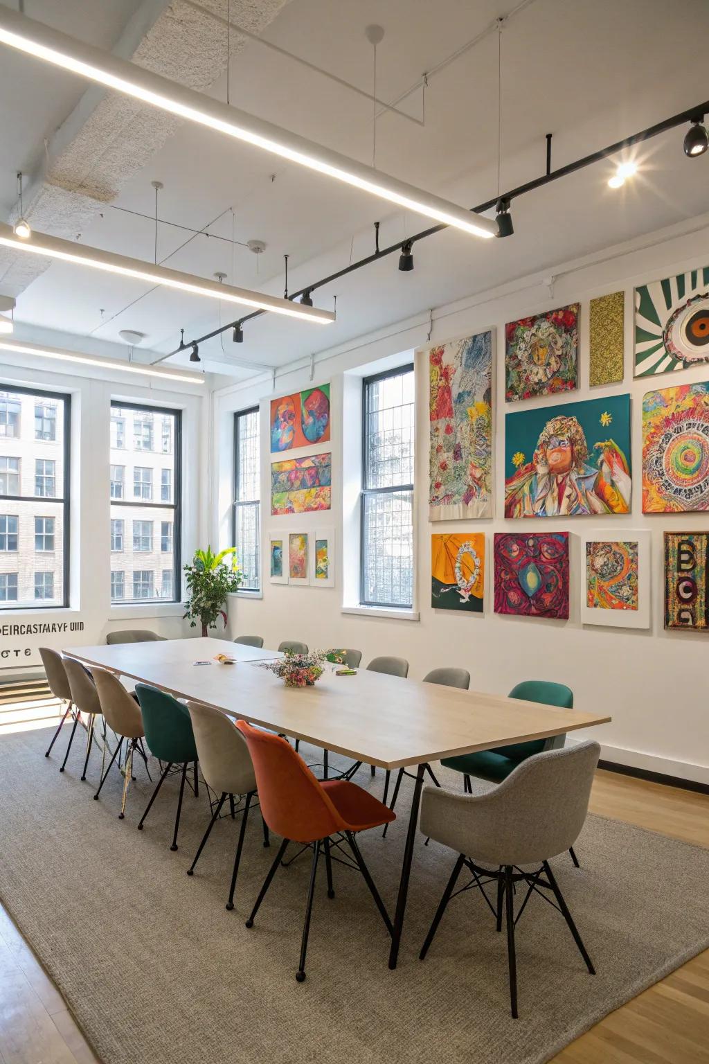 Artistic elements can invigorate and personalize your meeting space.