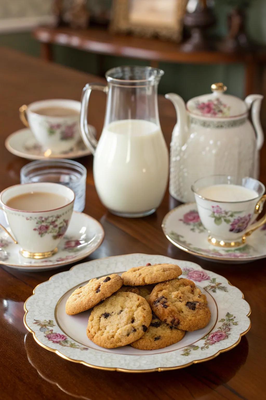 Pairing cookies with beverages enhances the tasting journey.