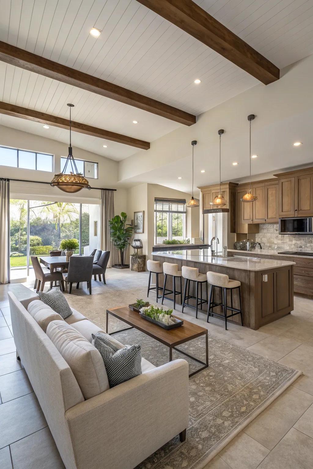 Boost connectivity using open concept design.