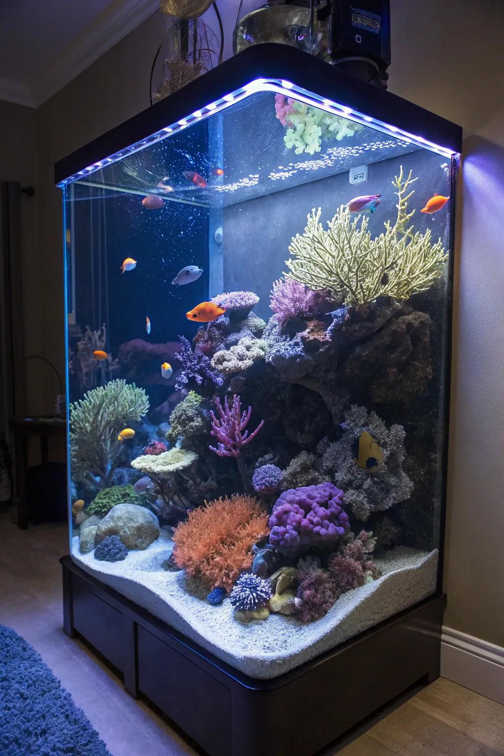 Artistic arrangements in your tank transform it into a living masterpiece.