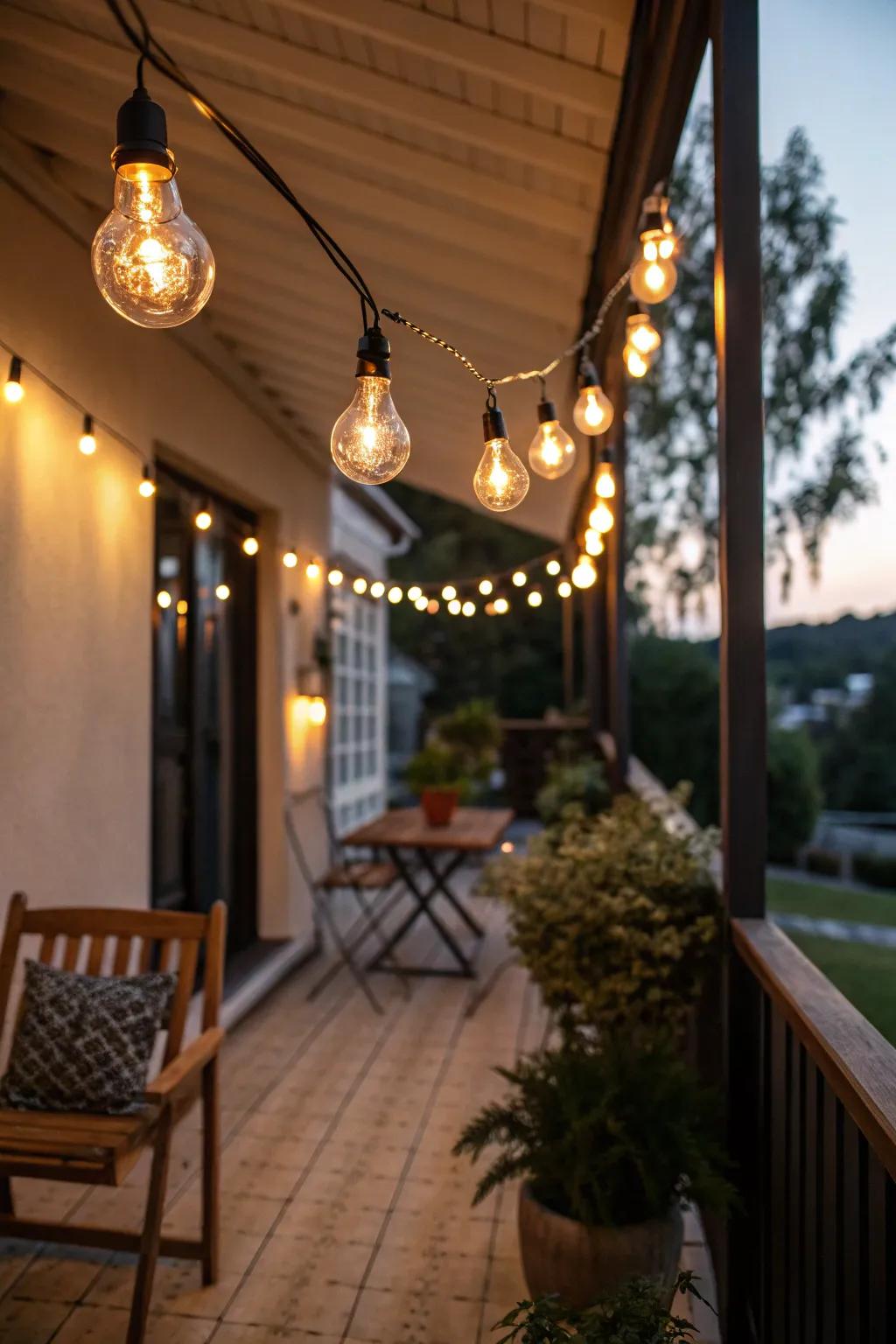 A remembrance radiance from vintage-style bulbs.