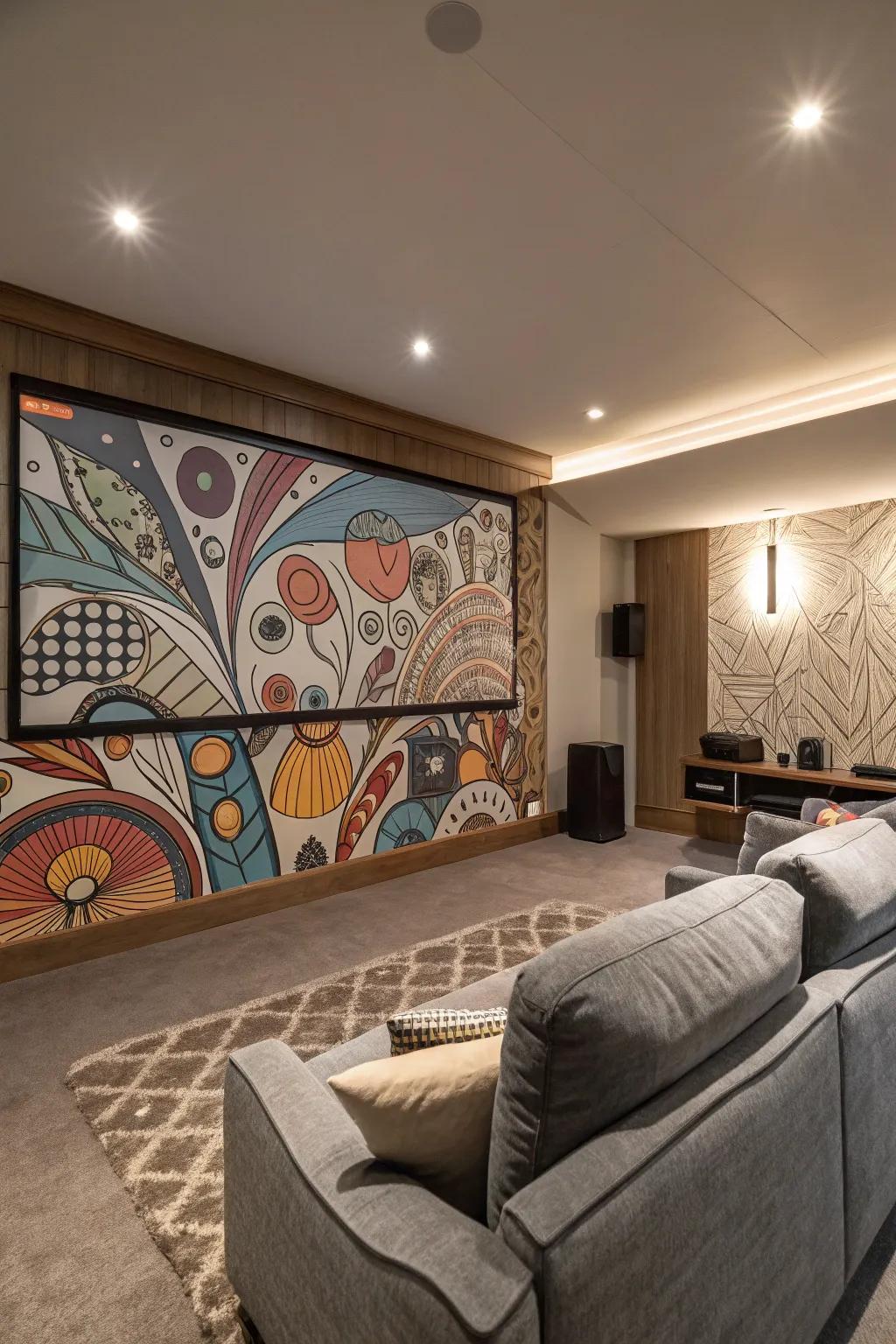 Wall art brings it all together.