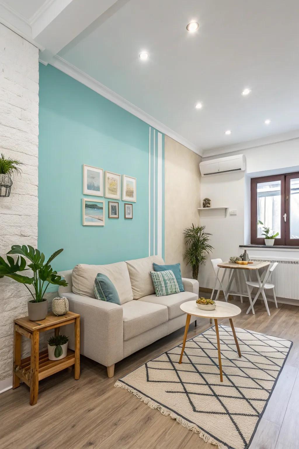 Strategic application of paint to incorporate depth.