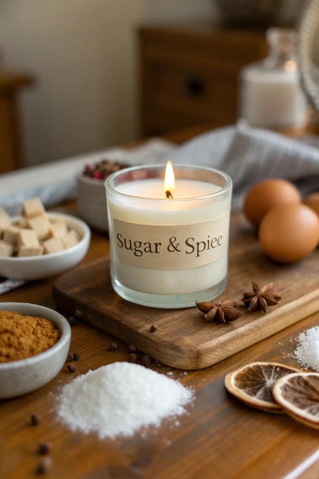 Sweet Festive Candle for Festive Cheer