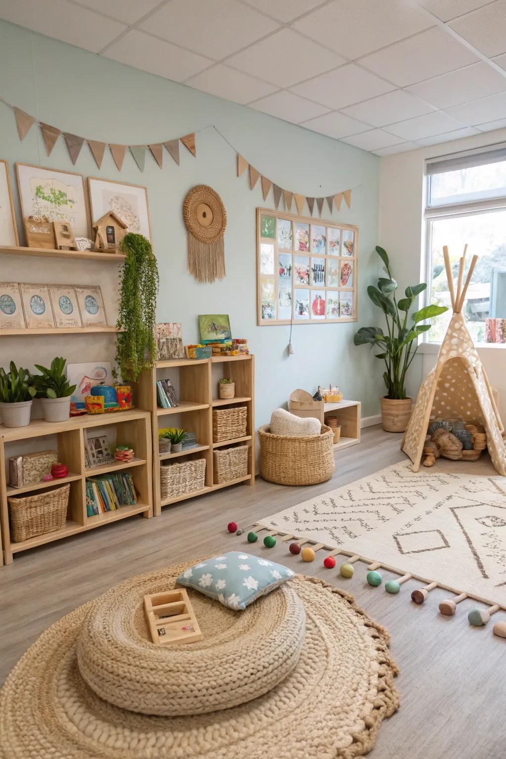 Environmentally-conscious decor crafted from natural materials.