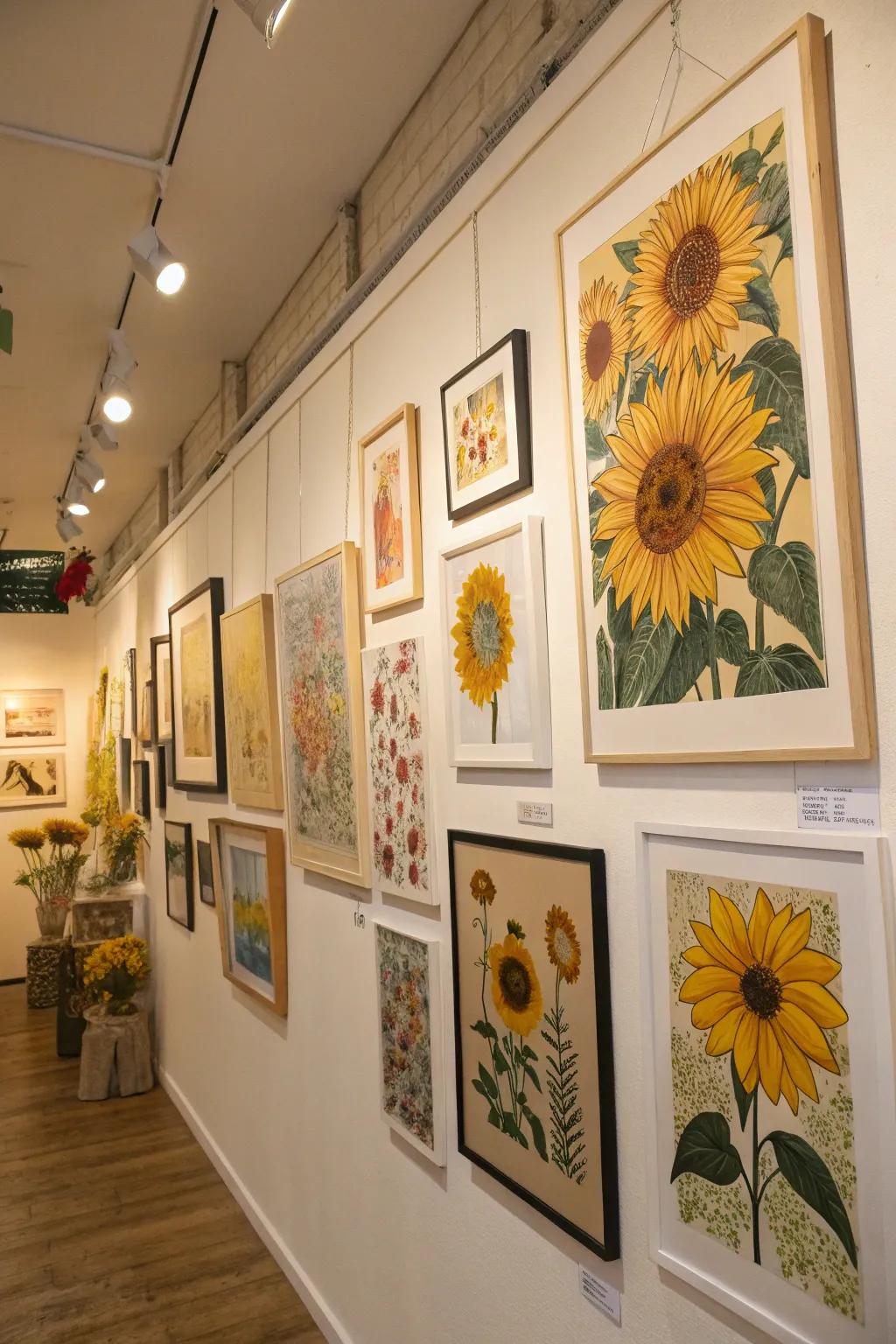 Sunflower art prints offer an energetic and innovative addition to your walls.