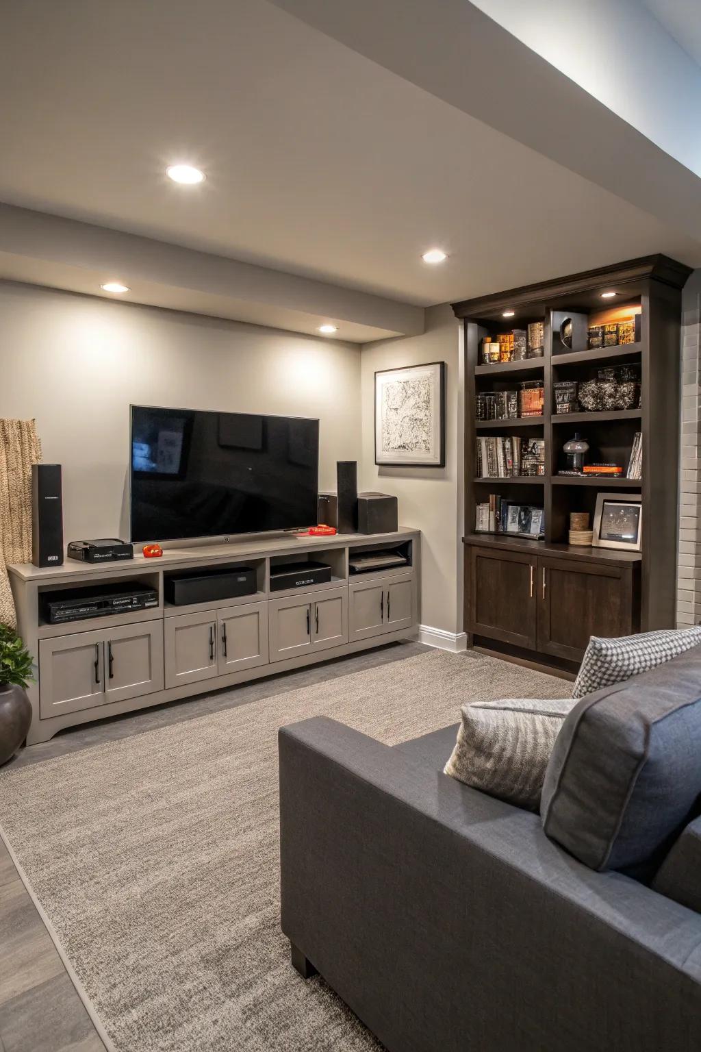 A tech-savvy entertainment spot for modern living.