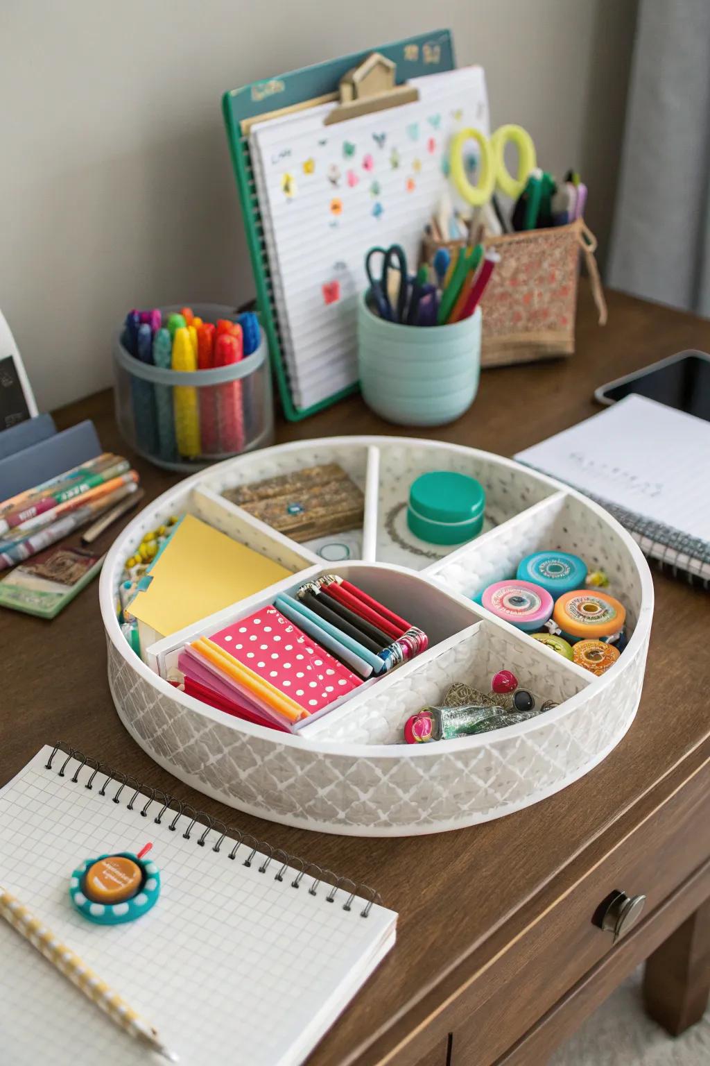 Rotate your way to a clutter-free desk.