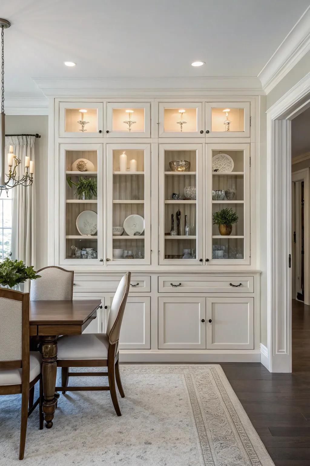 Harmonious cabinet arrangements create a sense of harmony and balance.