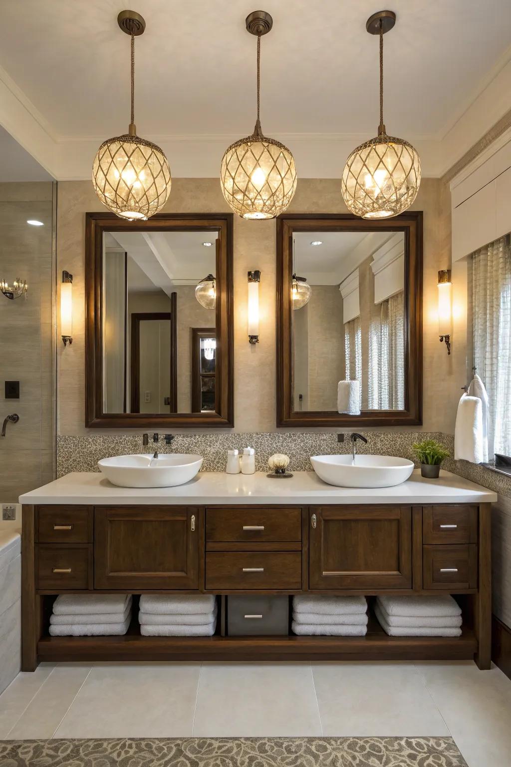 Pendant lights provide a contemporary and imaginative lighting solution.