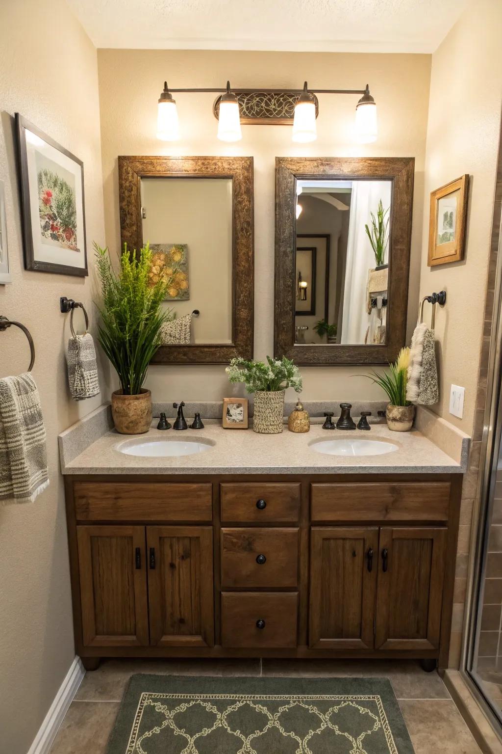 Decorative touches personalize and beautify.