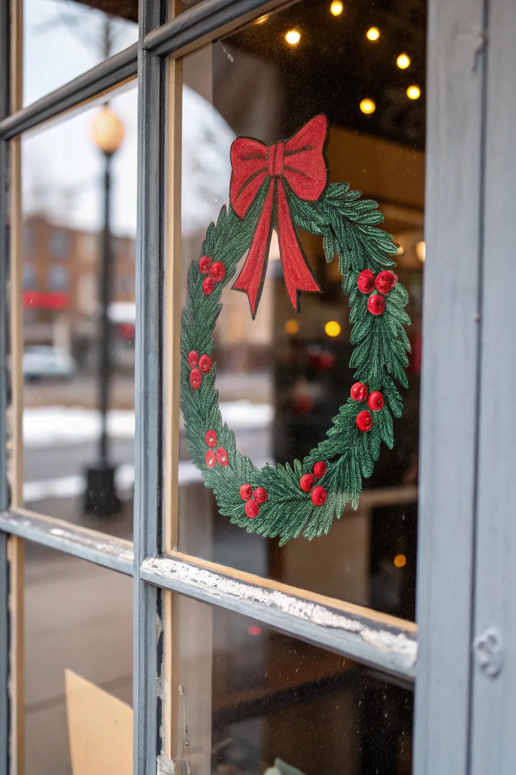 A festive garland framing your holiday scene
