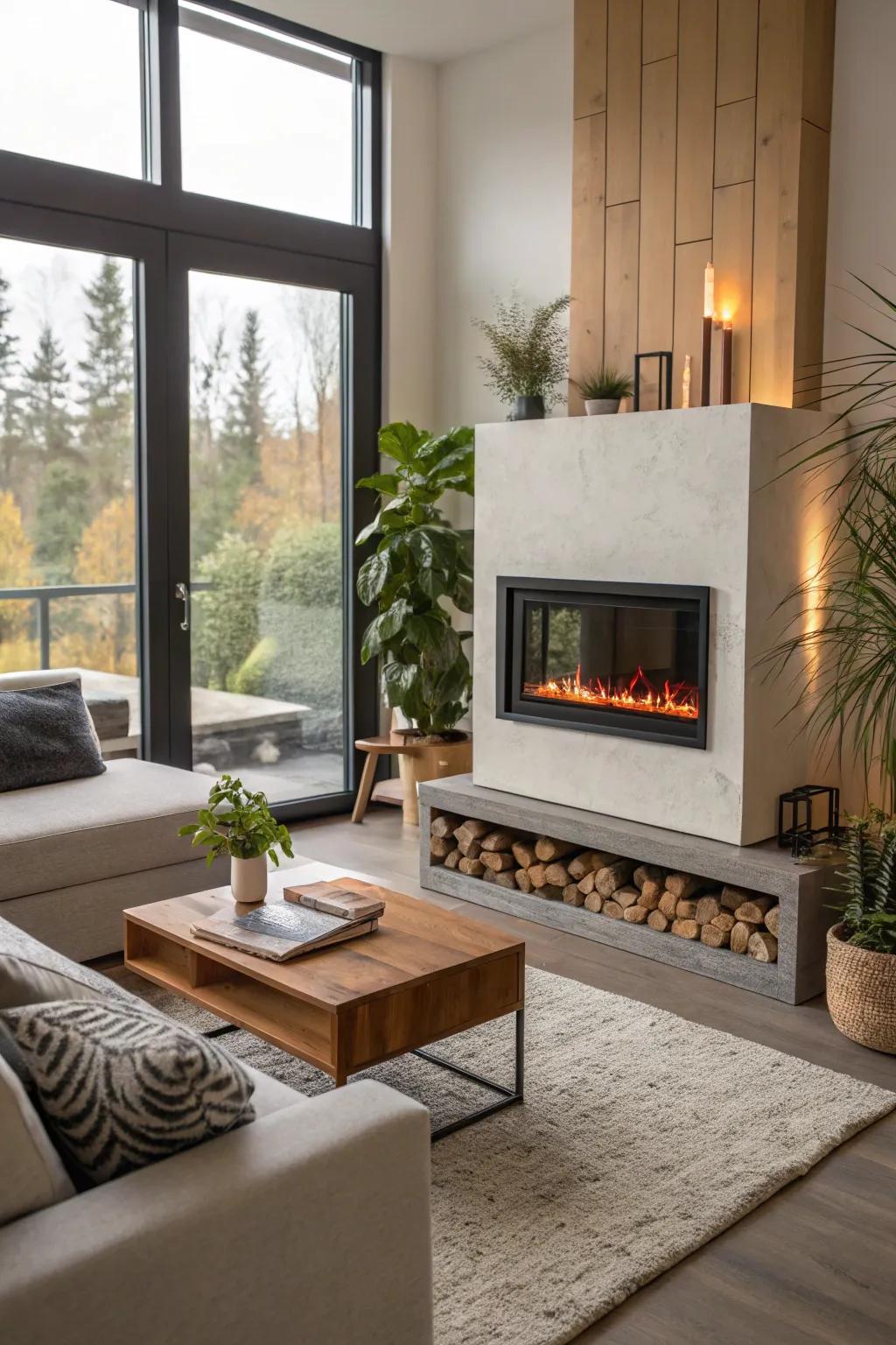 A fireplace choice keeps your home and the planet warm.
