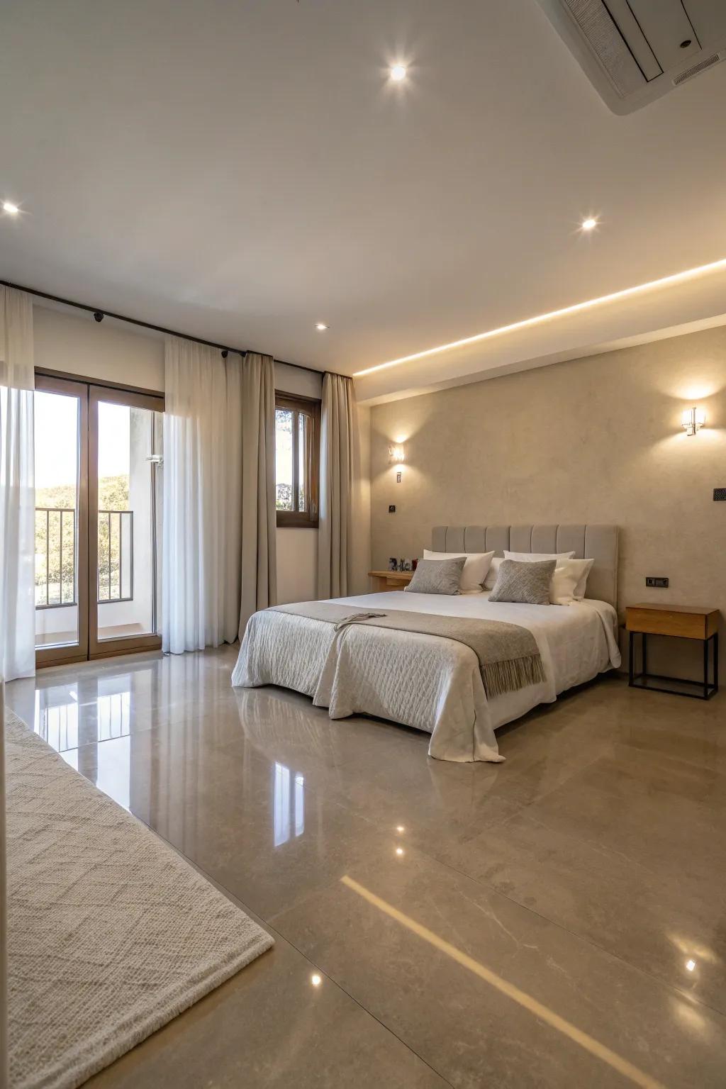 Discover beauty in simplicity with minimalist epoxy floor designs.