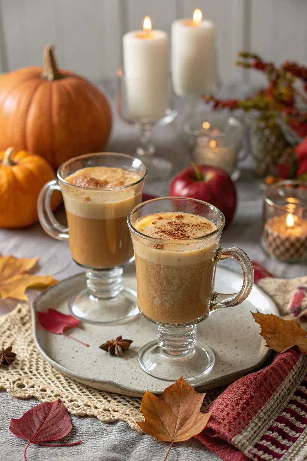 Elegant glass vessels perfect for fall.