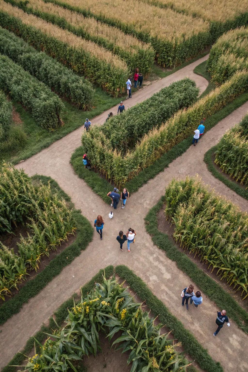An exciting grain labyrinth adventure for all ages