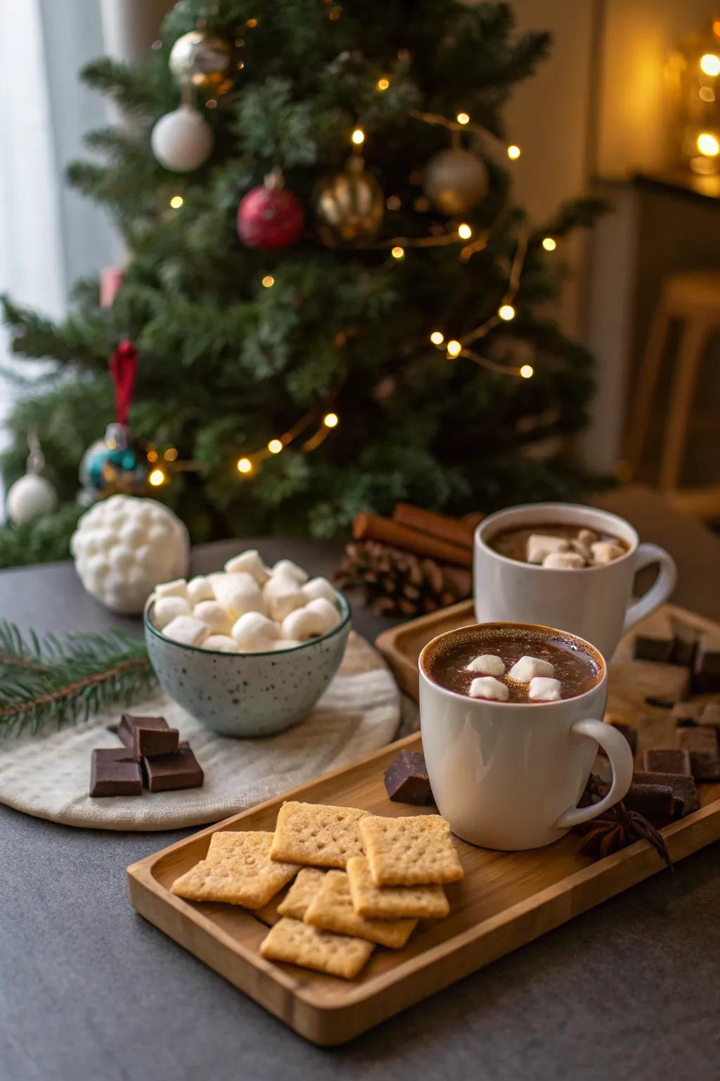Delight in the exquisite amalgamation of sugared cremes and warm chocolate.