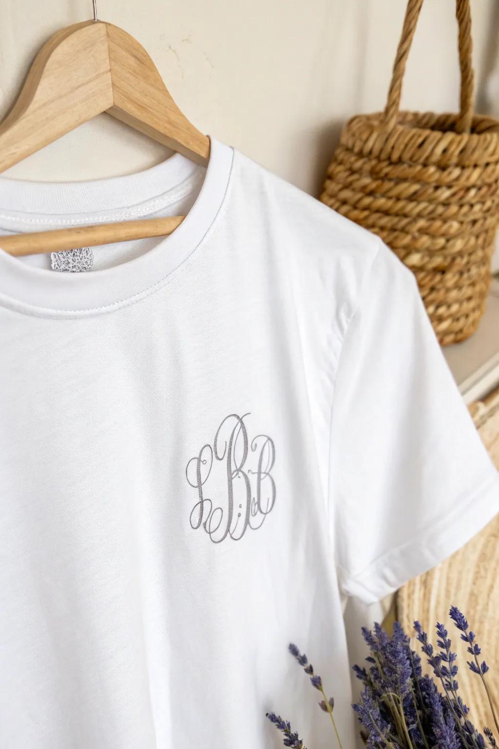 Elevate your family get-together with minimalist monograms, blending elegance and simplicity.