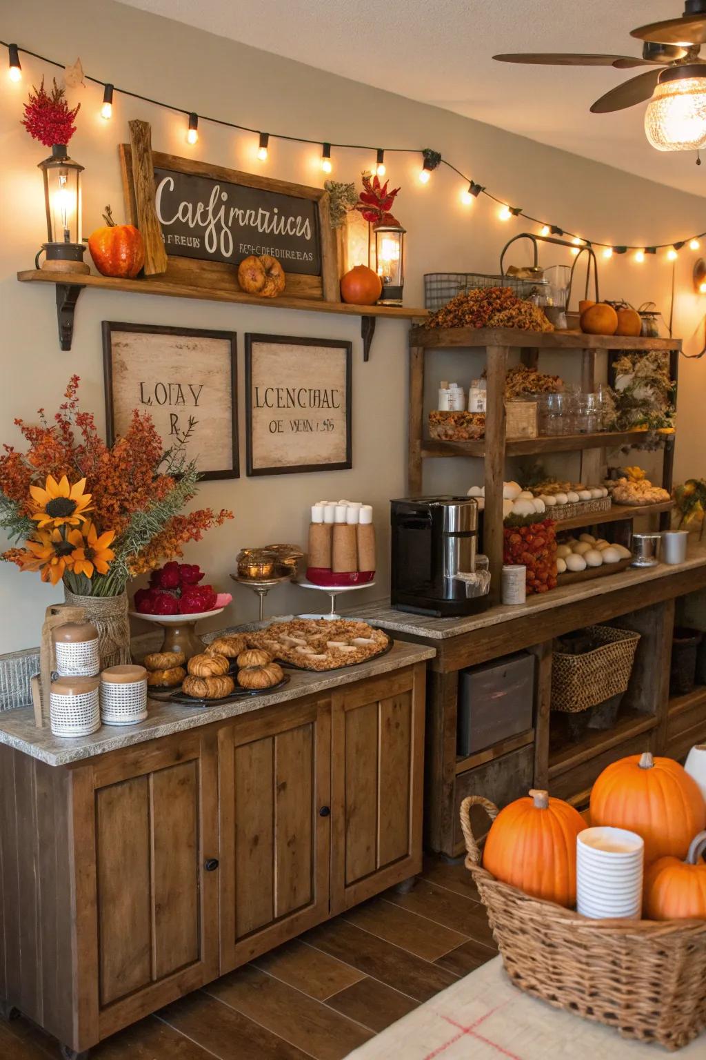 Celebratory decorations for a fresh feel.