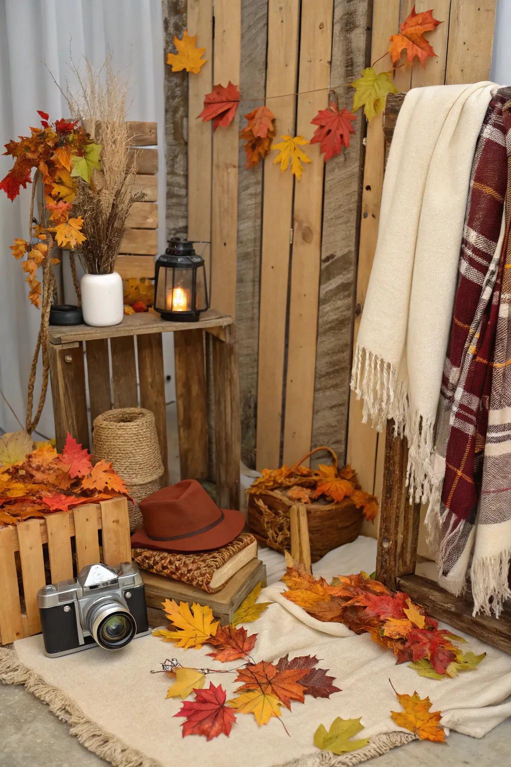 Take snaps in style using a themed photo stand.