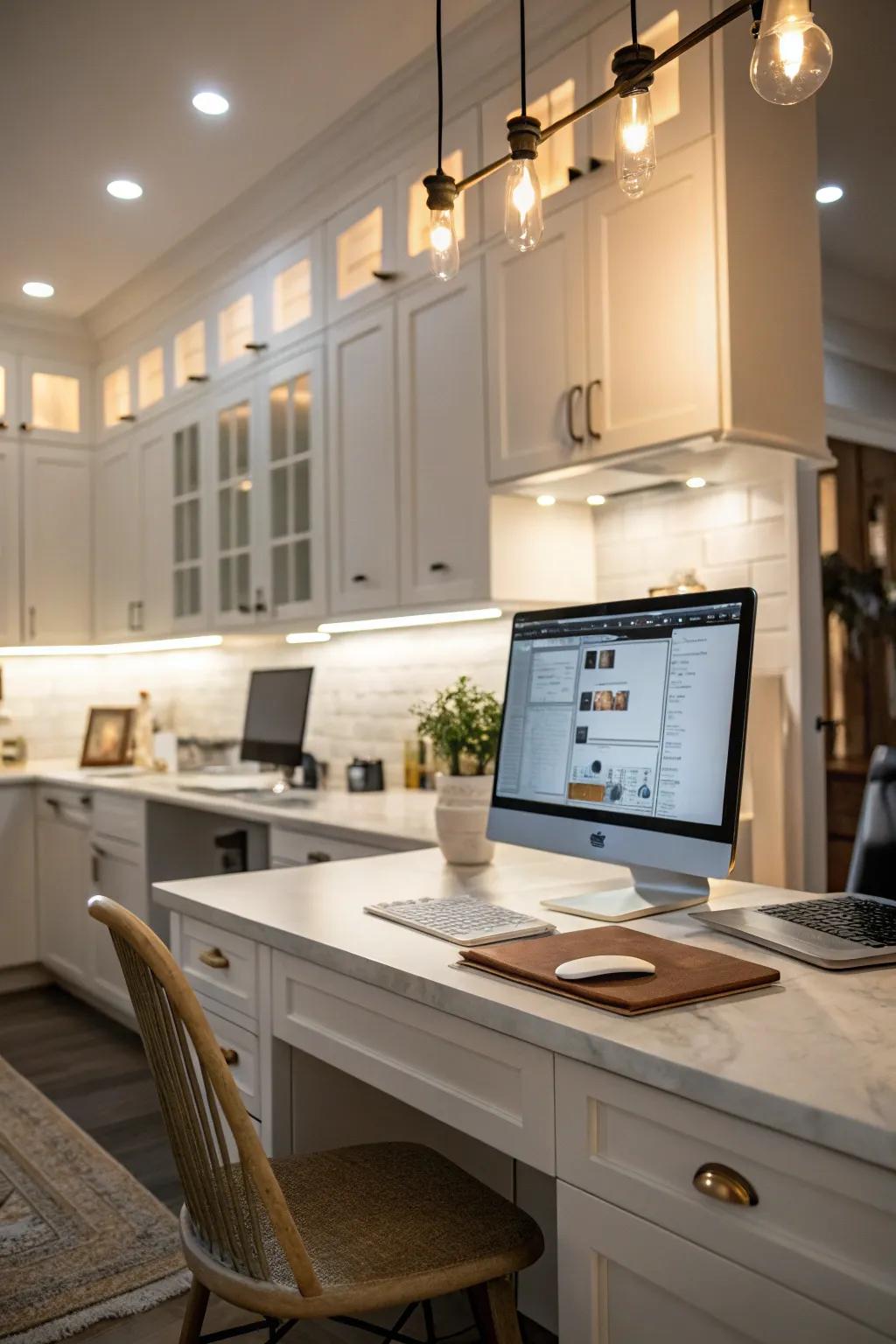 Brighten up: Optimal lighting for a functional and welcoming cooking area.