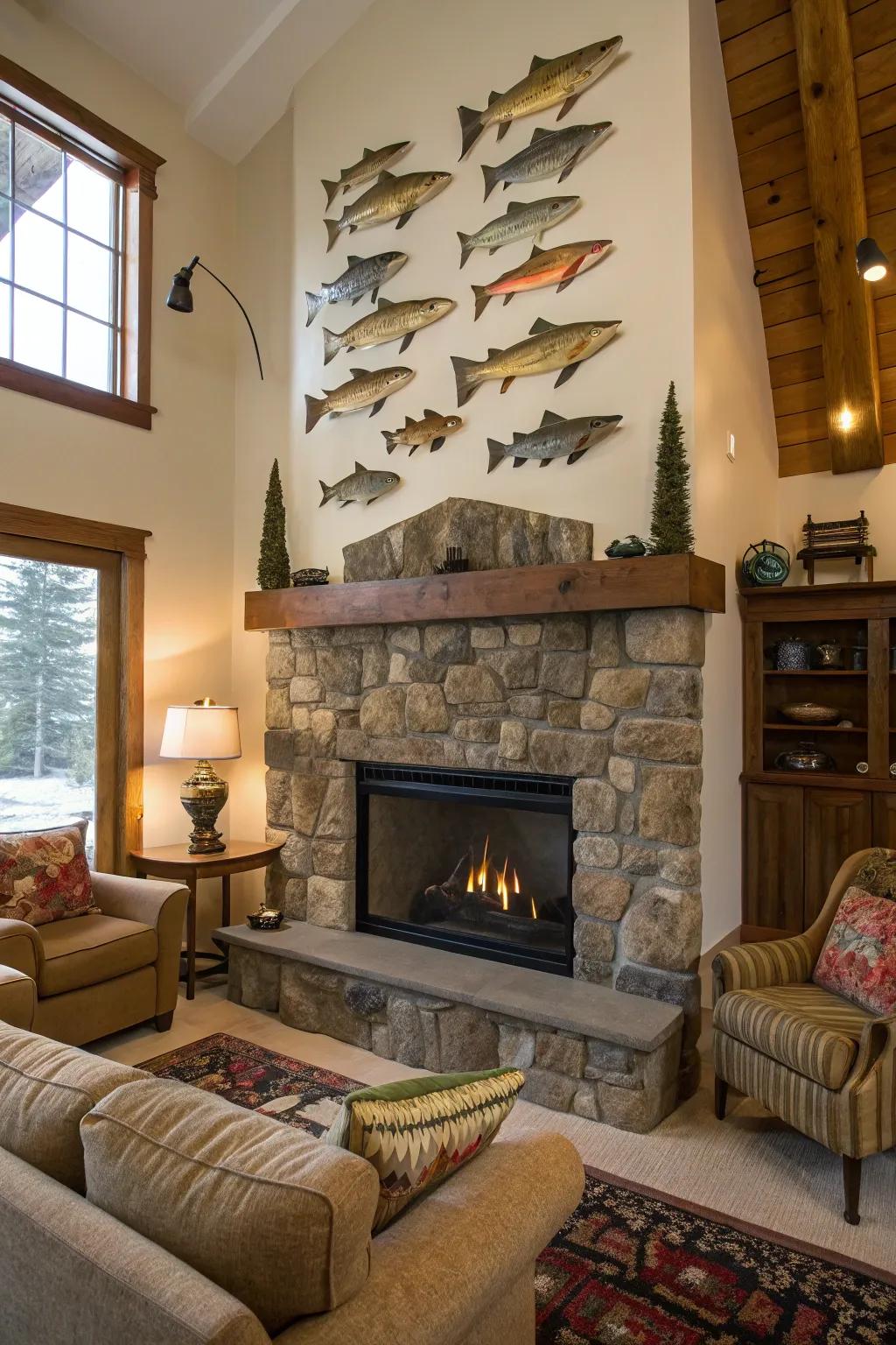 Piscine lures add a unique artistic flair.