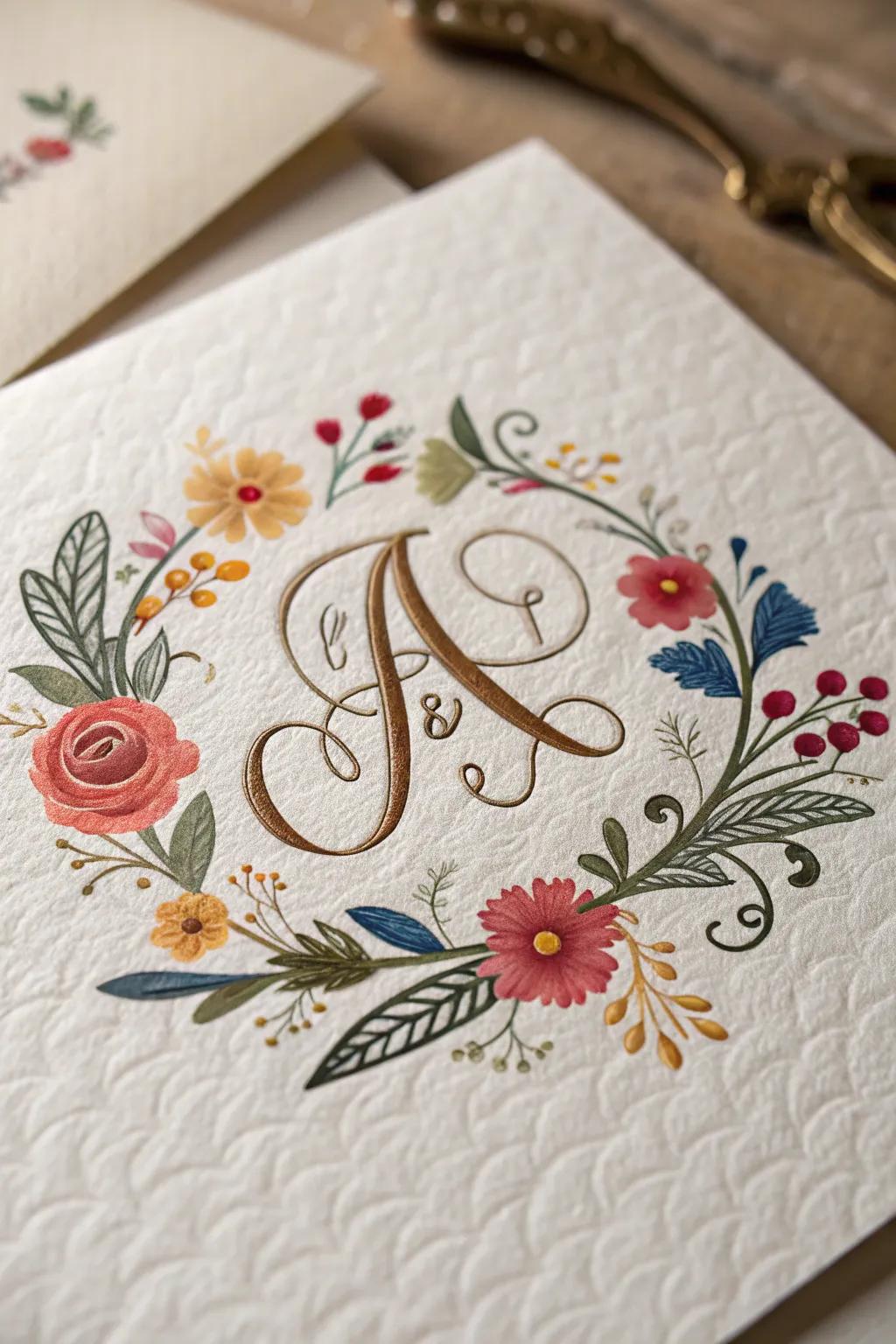 Artistic calligraphy imparts elegance and refinement.
