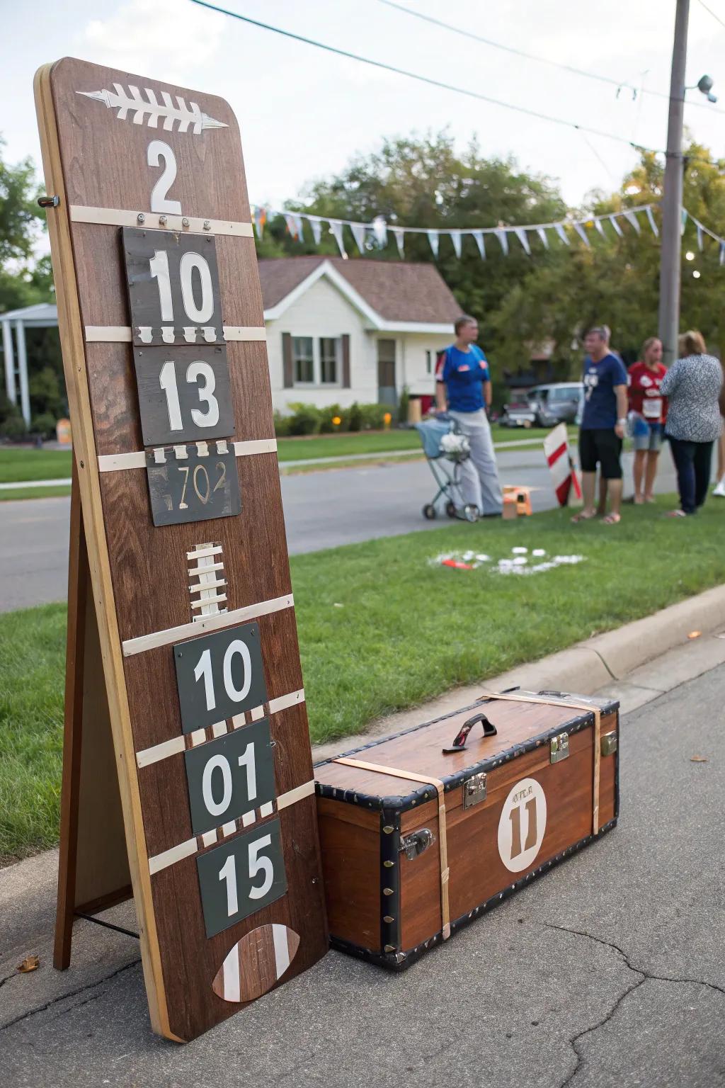 Your trunk display gains interactivity with a customizable scoreboard.