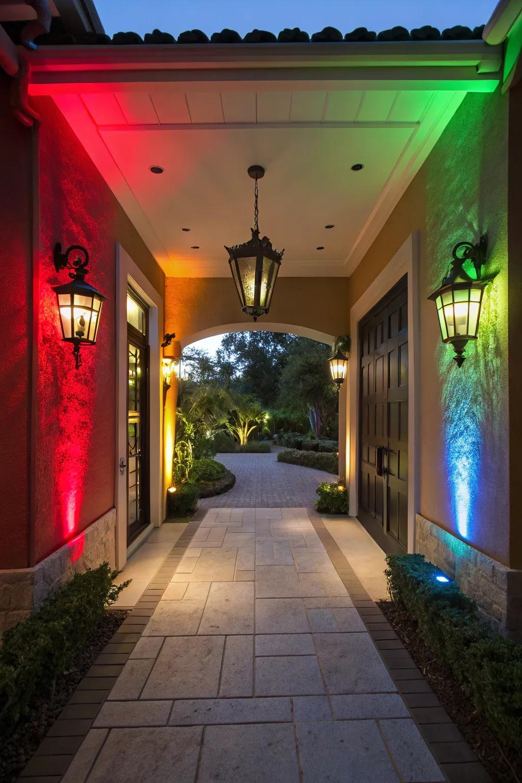 Audacious hues make a striking entrance.