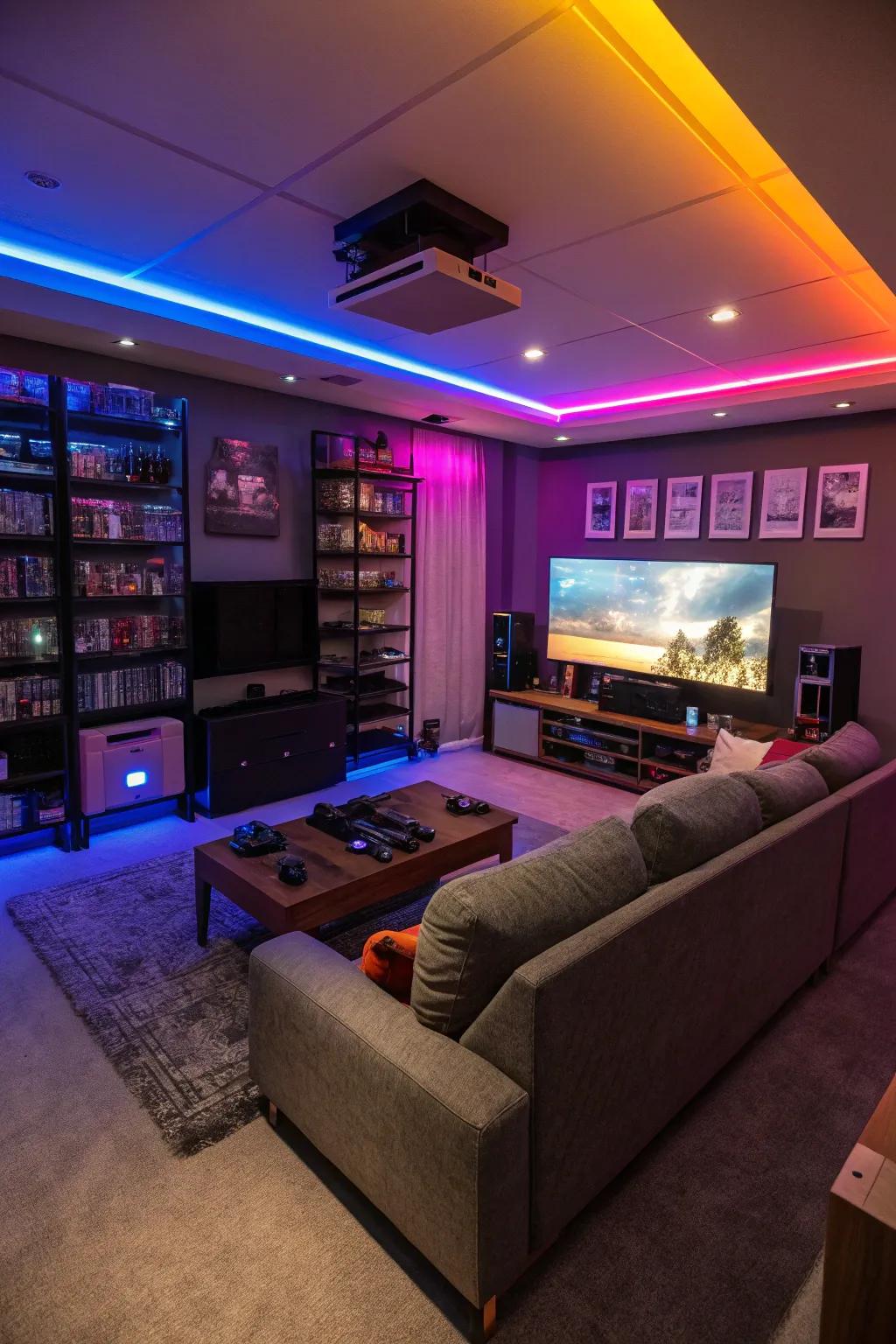 Intelligent illumination allows you to set the perfect gaming mood.
