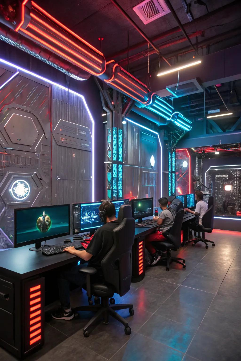 Engage with a sci-fi inspired setup.