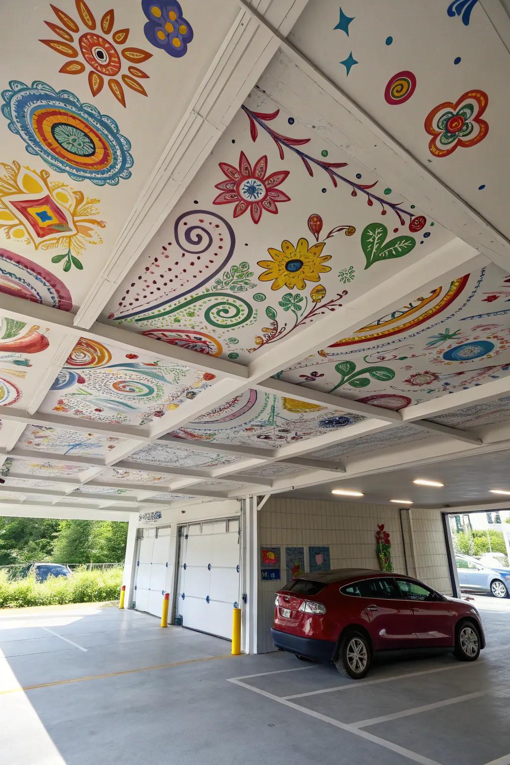 Painted designs bring flair.