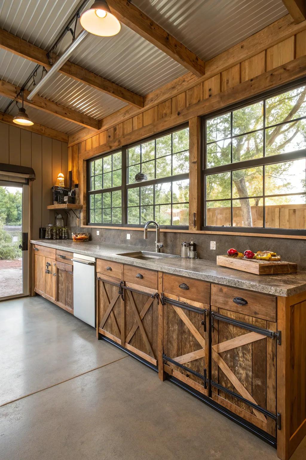 Sustainable components contributing to an eco-friendly kitchen.