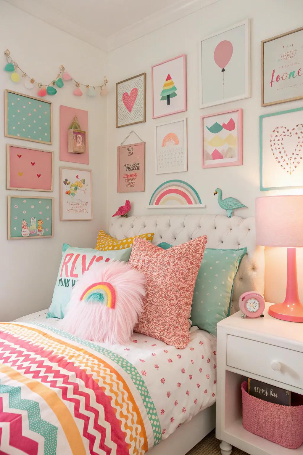 Audacious accents incorporate a burst of hue and exhilaration.