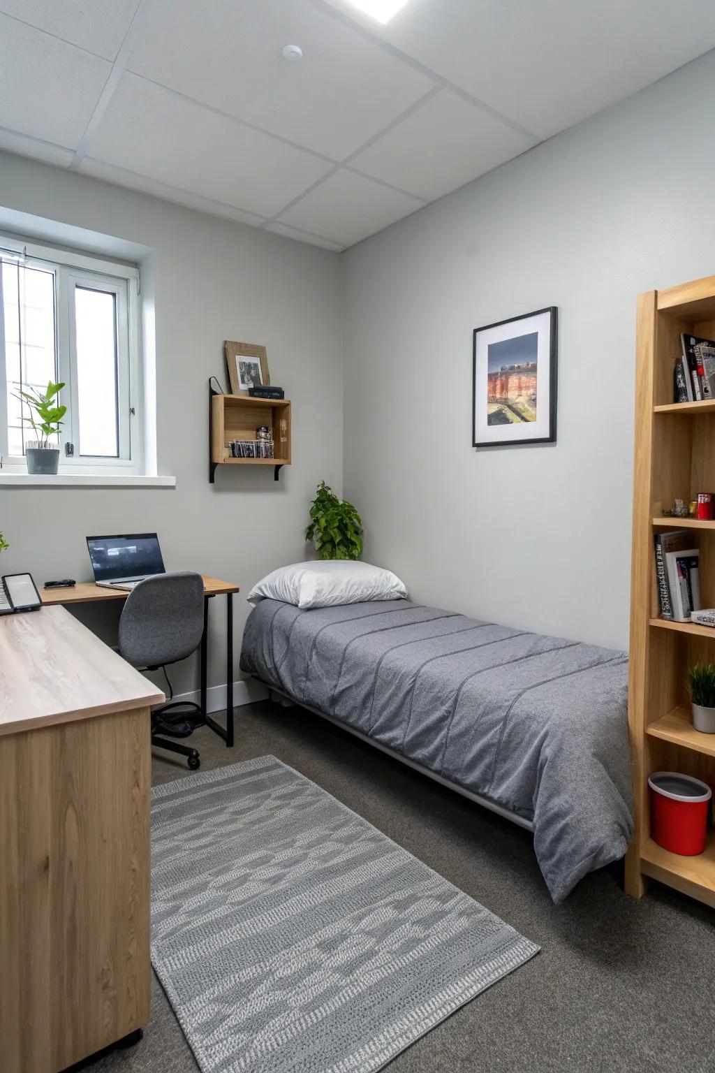 Less constitutes more within a serene minimalist setting.